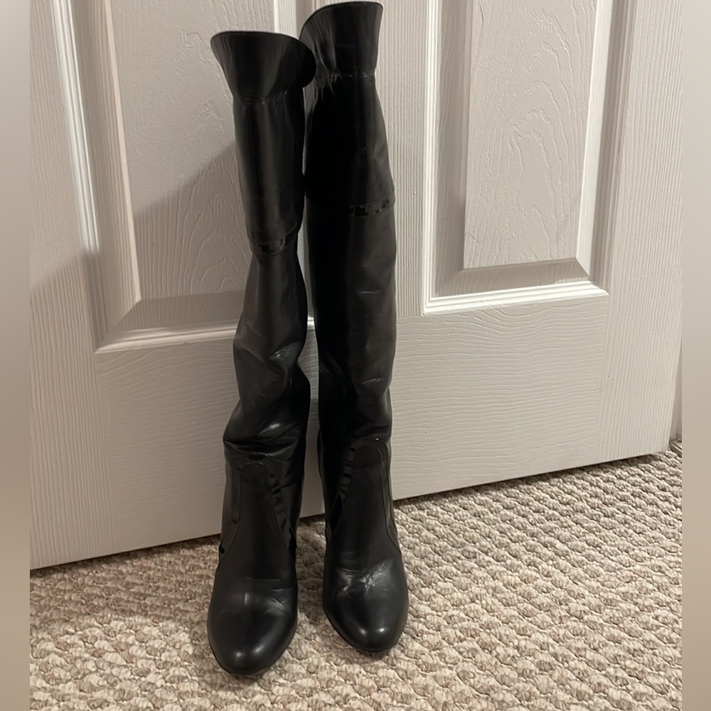 Emilio Pucci high heel leather boots